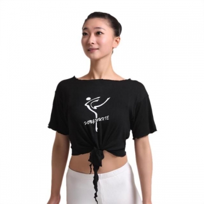 3509 -丝光棉半袖前结带上衣
