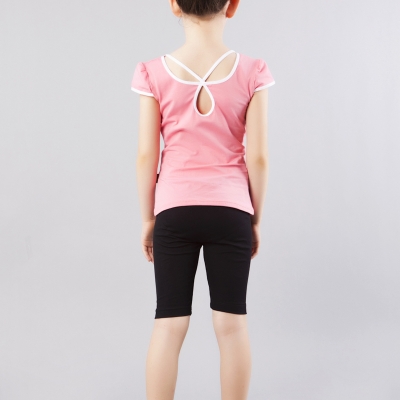 38162-薄棉后交叉鸡翼袖上衣